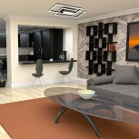 Потолочная люстра Escada Twins 10242/3LED 90W Black (регулировка яркости, 220V, пульт управления)