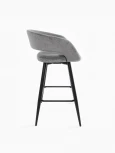 Стул барный МАМАДОМА Барни Р 700, Черный/Antracite Lux b28