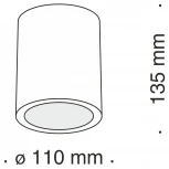 Накладной потолочный светильник Conik gyps GU10 1x30Вт Maytoni Technical C001CW-01W (220V)