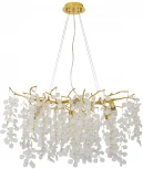 Подвесная люстра Favourite Parra 4161-6P (220V, хрусталь, на тросе, лепестки, ветки)
