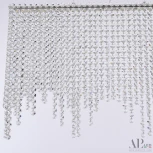 Подвесная люстра светодиодная APL LED Sicilia SH06.50.B.Ni.4000 (220V, хрусталь, на тросе)