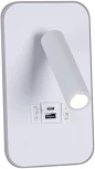 Настенный светильник светодиодный Reluce 86204-9.2-001KT LED12W+USB WT (220V, выключатель)