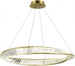 Подвесной светильник ST Luce Ritorto SL6204.311.01 Латунь/Прозрачный LED 1*45W 4000K (220V, на тросе, круглые)