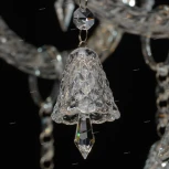 Подвесная люстра Chiaro Барселона 313012418 (220V, на цепи, подсвечник, свеча)