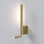 Настенный светильник светодиодный для чтения Elektrostandard Sarca 40111/LED латунь a066401 (220V, выключатель, круглые)