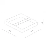 Накладной точечный светильник Arte Lamp Angolo A3612PL-1WH (LED, 220V)