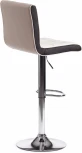 Стул барный BARBER (mod. KY711D) / 1 шт. в упаковке (Металл,Экокожа /Белый,Черный,Хром)
