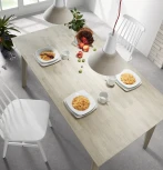 Обеденный стул La Forma (ex Julia Grup) Tressia (Белый/ ДСП,Дерево,Каучук)