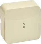 Переключатель одноклавишный (слоновая кость) Stekker София 49478