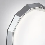 Настенно-потолочный светильник Sonex Vaxin 7671/DL пластик/белый/хром LED 48Вт 3000-6000К пульт ДУ (регулировка яркости, 220V, круглые, IP43)