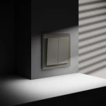 Проходной переключатель двухклавишный (шелк) Voltum S70 VLS020304