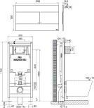 Комплект Sanitana Munique S555661 подвесной унитаз + инсталляция + кнопка
