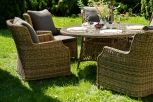 "Эспрессо–150 N" обеденная группа плетеная, цвет соломенный 4SIS арт.УТ-00008189