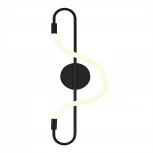 Настенный светильник с гибким неоном ST Luce Sagrato SL6102.401.10 Черный/Белый LED 1*10W 3000K (220V)