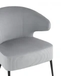 Кресло Stool Group лаунж Royal Stripes велюр серый УТ000036776
