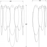 Бра Lucrecia FR5217WL-02FG Freya (220V, подвески)