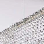 Подвесная люстра светодиодная APL LED Sicilia SH06.70.A.Ni.4000 (220V, хрусталь, на тросе)