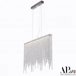 Подвесная люстра светодиодная APL LED Sicilia SH06.50.B.Ni.4000 (220V, хрусталь, на тросе)