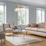 Подвесная люстра (12033/8P Brass) Indigo Prosecco V000374 V000378 (220V, подвески, на цепи, круглые)