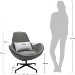 Кресло OSCAR чёрный Bradex Home FR 0907