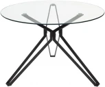 Стеклянный стол M-City VENETO D110 прозрачный