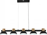 Подвесной светильник (11059/5PL Black) Indigo Traforo V000184L (регулировка яркости, LED, 220V, пульт управления, на тросе)