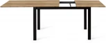 Стол L110 Дуб Галифакс (ЛДСП EGGER)/Опоры черный Dikline 00-00045418
