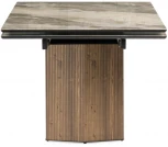 Стеклянный стол Woodville Монерон 200(260)х100х77 каталония / орех кантри 553539