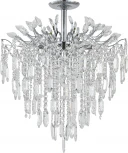 Потолочная люстра на штанге Escada Neda 2135/8P Chrome 8x40Вт E14, металл/хрусталь, хром/прозрачный (220V)