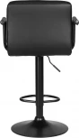 Стул барный DOBRIN KRUGER ARM BLACK (черный) 5011_BlackBase-LM BLACK, цвет сиденья черный, основания черный