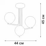 Потолочная люстра на штанге V4942-8/3PL Vitaluce