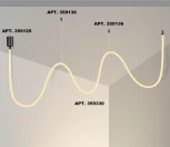 Гибкий неон Novotech Ramo 359330 KONST черный IP20 LED 3000K 38W 220V 3360Лм