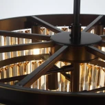 Подвесная люстра каскадная Citilux Мартин CL332172 (220V, хрусталь, на цепи)