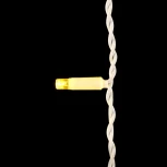 Гирлянда Бахрома с Колпачком 3,2 x 0,9 м Шампань, 180 LED, Провод Белый ПВХ, IP65