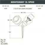 Грунтовый светильник Fumagalli MiniTommy 3M1.001.000.LXU2L (220V, IP66)