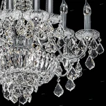 Подвесная большая люстра Osgona Classic 700164 (220V, хрусталь, подсвечник, свеча)