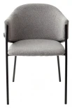 Стул DILL TRF-08 теплый серый, ткань/ черный каркас