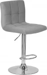 Стул барный DOBRIN CANDY (серый велюр (MJ9-75)) 5006-LM CANDY, цвет сиденья серый (MJ9-75) основания хром