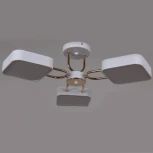 Потолочная люстра на штанге светодиодная Reluce 03362-0.3-03 WH+FGD