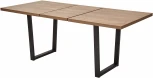 Стол ЛОФТ 160 Дуб Канзас/ Черный М-City