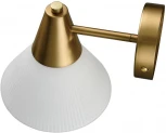 Бра Lumion Corne 8113/1W латунь/белый, металл/стекло E27 1*60W 220V