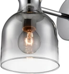 Бра Lumion Tauna 8114/2W хром/дымчатый, металл/стекло G9 30W + E14 40W 220V