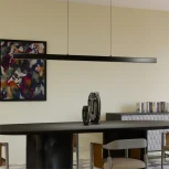 Подвесной линейный светодиодный светильник Lightera Baffin LE112L-180B Wi-Fi (Умный дом, Алиса, Маруся, голосое управление) (220V, на тросе)