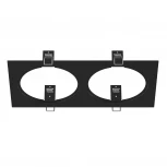 Рамка для двух встраиваемых светильников Lightstar Intero, прямоугольник, черный