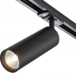 Трековый светильник однофазный Escada 20001 20001TRA/02 SBK 1x50Вт GU10, металл, черный матовый (220V, круглые)