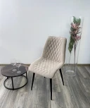 Стул Поль латте #25, велюр / черный каркас, 4 шт./ 1 к.