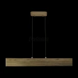 Подвесной линейный светодиодный светильник дерево орех Favourite Officium 2109-15P