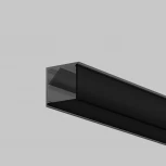 Рассеиватель для профиля 16×16 угол, черный, 2 м Maytoni 642028