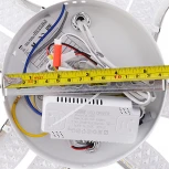 Потолочная люстра светодиодная с пультом ДУ 48W, белый, LED Natali Kovaltseva Sm LED LAMPS 81455 (регулировка яркости, 220V)