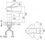 Смеситель D&K Reisling Rhein DA1272101 для раковины
